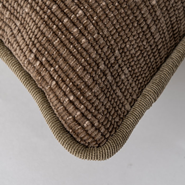 Cojín Taupe Poliester 43 X 43 cm (Set de 2)