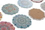 DKD Home Decor Posavasos Indio Multicolor Dolomite Corcho 11 x 0.5 x 11 cm (72 Unidades)