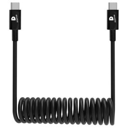 DEQSTER Cable de carga en espiral USB-C a USB-C