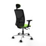 PIQUERAS Y CRESPO Silla de oficina Motilla Pistacho y Negro con Mecanismo Sincro/Traslack