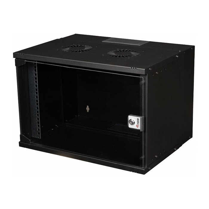 EQUIP Bastidor de pared 19 pulg. 7U con puerta de vidrio templado Negro EQUIP Bastidor de pared 19 pulg. 7U con puerta de vidrio templado Negro