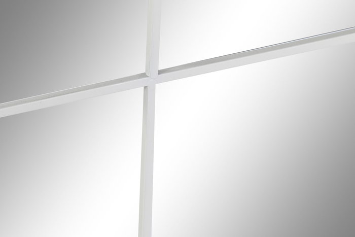 DKD Home Decor Espejo de Pared Tipo Ventana Blanco 90x120 cm