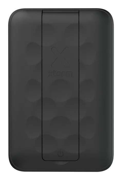 Xtorm FS5W101 Powerbank Cargador Inalámbrico Magnético 10000 mAh con Soporte y Pantalla LED - MagCharge Ultra 15W Compatible MagSafe para iPhone - Negro