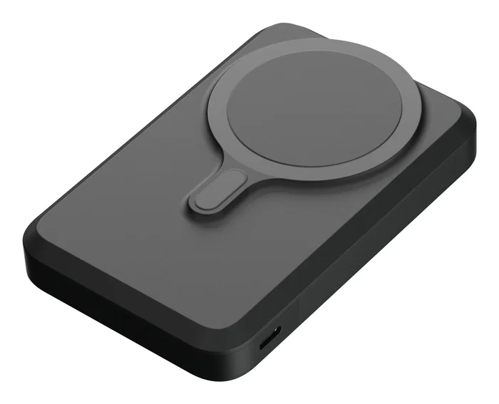 Xtorm FS5W101 Powerbank Cargador Inalámbrico Magnético 10000 mAh con Soporte y Pantalla LED - MagCharge Ultra 15W Compatible MagSafe para iPhone - Negro