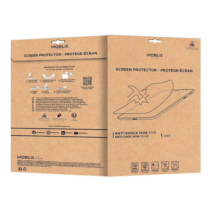 Mobilis Protector de pantalla para Zebra ET401 10 inch, 036375 anti-choques Mobilis Protector de pantalla para Zebra ET401 10 inch, 036375 anti-choques