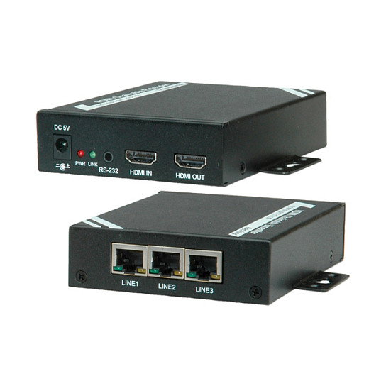 ROLINE HDMI Extender over Twisted Pair Cat.5/6 100m 1920x1080 Pixeles