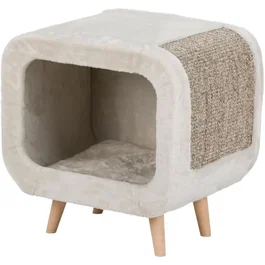 TRIXIE Alicia Refugio y Rascador para Gatos - Gris - 48x48x38cm