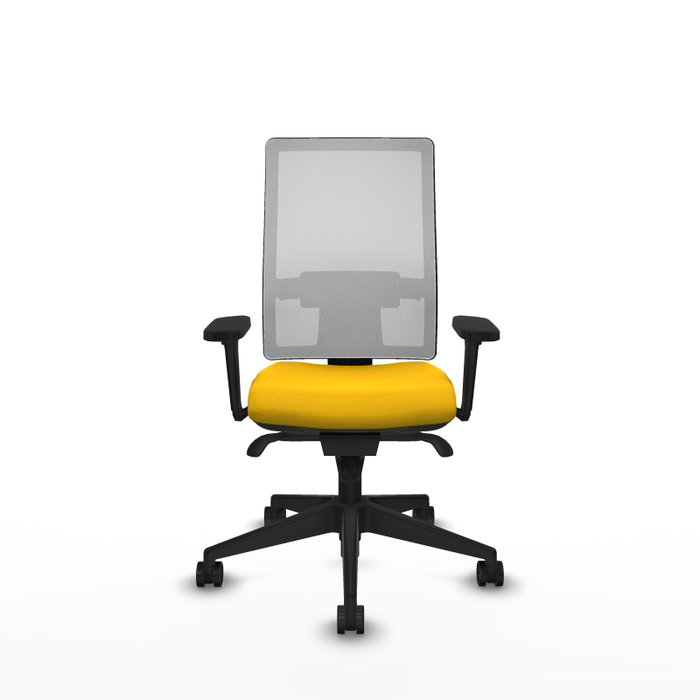 PIQUERAS Y CRESPO Silla de oficina Horna con mecanismo Sincro, Amarillo y Blanco PIQUERAS Y CRESPO Silla de oficina Horna con mecanismo Sincro, Amarillo y Blanco