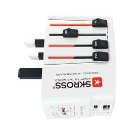 SKROSS World USB Charger AC45PD con cable USB-C Blanco