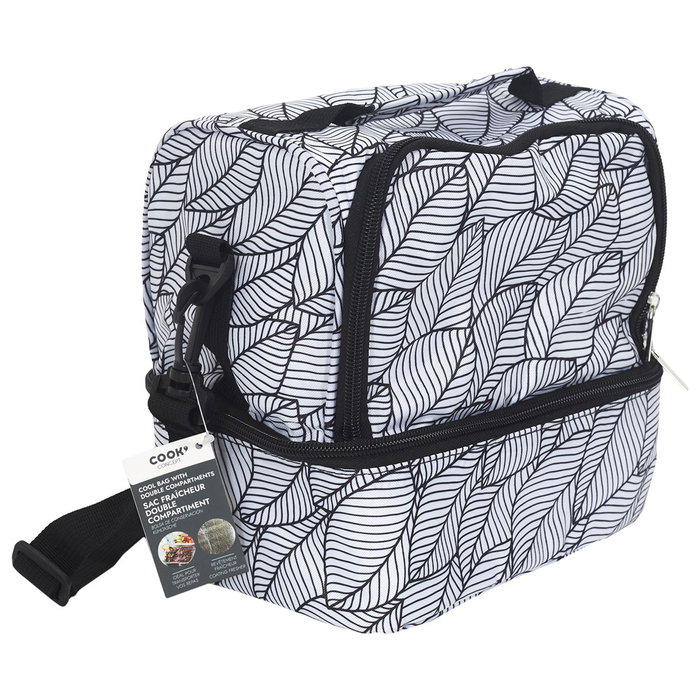 Cook Concept Bolsa Térmica Eco Concept 2 Compartimentos con Correa y Asa para Comida, 22.5x15.5x25 cm Cook Concept Bolsa Térmica Eco Concept 2 Compartimentos con Correa y Asa para Comida, 22.5x15.5x25 cm