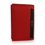 Zoozie Bags Cartera 4427 de Piel Genuina Roja para Mujer - Compacta 6.5 x 10 x 1.5 cm con 10 Compartimentos para Tarjetas