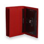 Zoozie Bags Cartera 4427 de Piel Genuina Roja para Mujer - Compacta 6.5 x 10 x 1.5 cm con 10 Compartimentos para Tarjetas