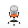 PIQUERAS Y CRESPO Silla de oficina Jorquera Naranja y Blanco