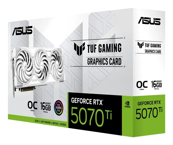 ASUS TUF Gaming NVIDIA GeForce RTX 5070 Ti 16 GB GDDR7 Blanco