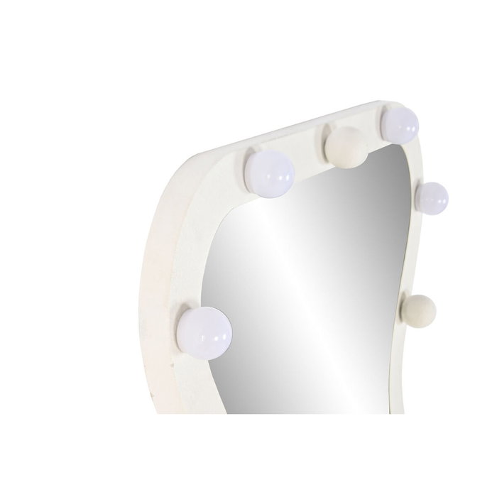 DKD Home Decor Espejo Moderno Blanco 7.5 x 167 x 67 cm Led Metal