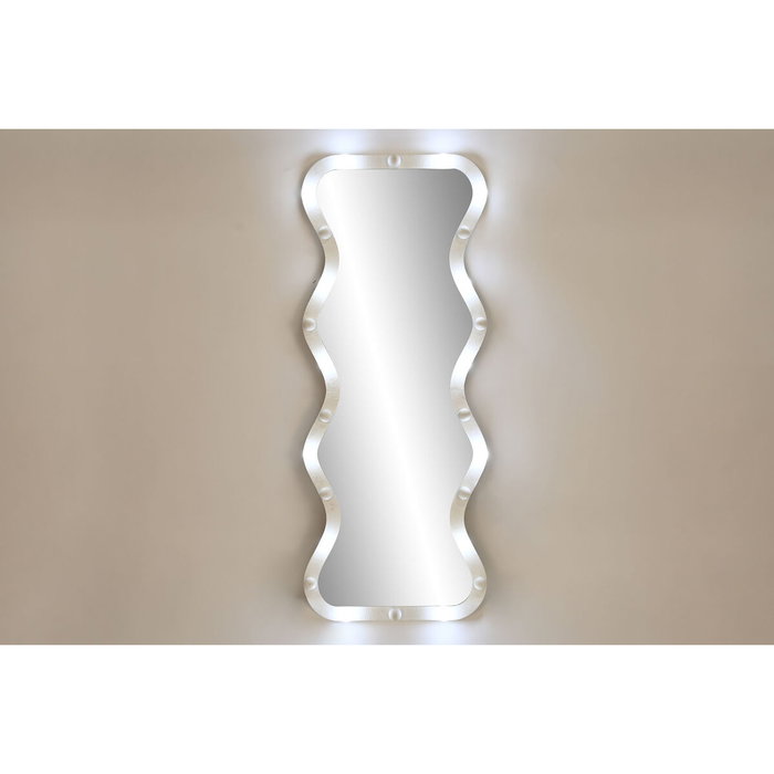 DKD Home Decor Espejo Moderno Blanco 7.5 x 167 x 67 cm Led Metal
