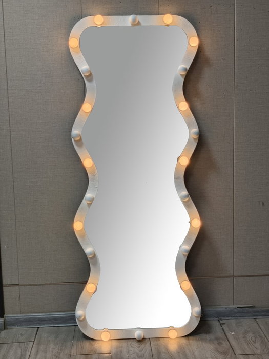 DKD Home Decor Espejo LED Metal 67x7,5x167 con Bombillas Blanco DKD Home Decor Espejo LED Metal 67x7,5x167 con Bombillas Blanco