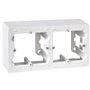 Simon Caja de superficie doble blanco serie 10