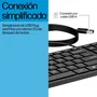 HP Teclado 320K con Cable para Oficina - USB - Negro - Diseño Completo (100%) con Teclado Numérico y Teclas de Perfil Bajo - Windows 10/11