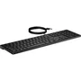 HP Teclado 320K con Cable para Oficina - USB - Negro - Diseño Completo (100%) con Teclado Numérico y Teclas de Perfil Bajo - Windows 10/11