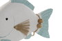 DKD Home Decor Figura Decorativa Pez Azul Marino y Azul Celeste Resina 6.5 x 15.5 x 21 cm (6 Unidades)