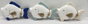 DKD Home Decor Figura Decorativa Pez Azul Marino y Azul Celeste Resina 6.5 x 15.5 x 21 cm (6 Unidades)
