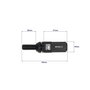 Omp OMPS09981201 Juego 20 Tornillos Rueda M12x1.5 Largo 28 mm Llave 17-19 mm con Protectores Aluminio Colores Negro
