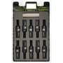 Omp OMPS09981201 Juego 20 Tornillos Rueda M12x1.5 Largo 28 mm Llave 17-19 mm con Protectores Aluminio Colores Negro