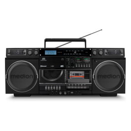 Medion LIFE® P66538 Retro-Boombox Negro
