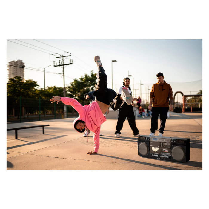 Medion LIFE® P66538 Retro-Boombox Negro