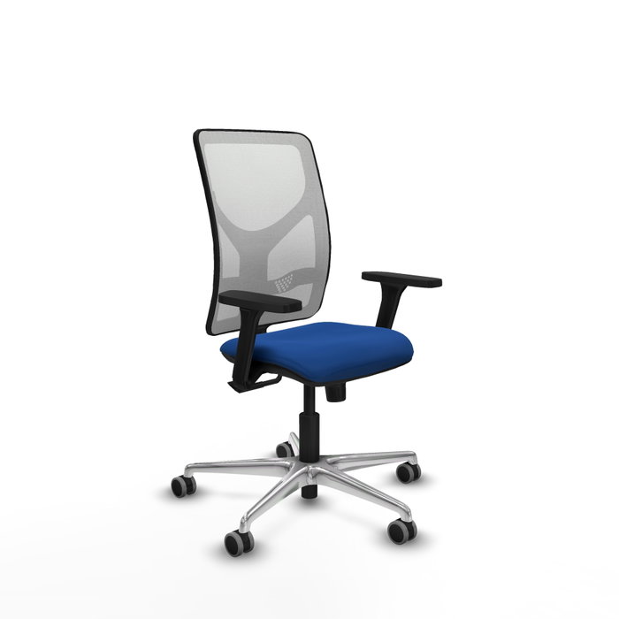 PIQUERAS Y CRESPO Silla de oficina Motilla con mecanismo Sincro, Azul y Blanco PIQUERAS Y CRESPO Silla de oficina Motilla con mecanismo Sincro, Azul y Blanco