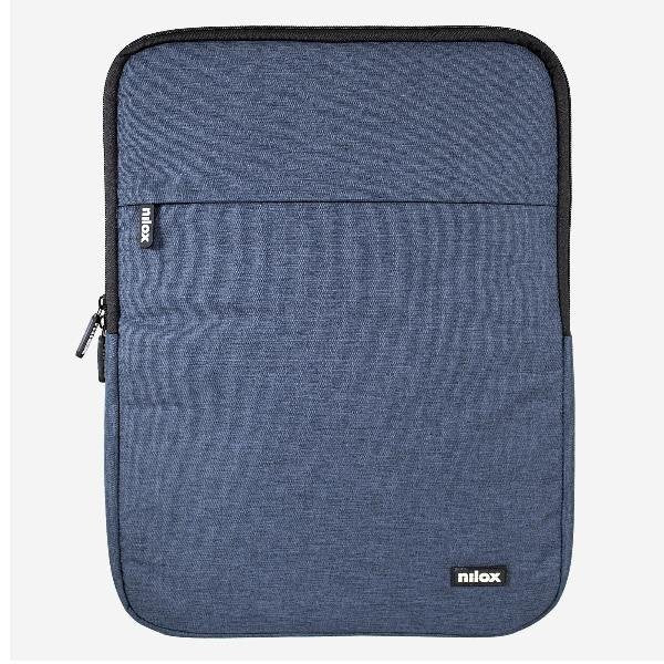 Nilox NXSL14BL Funda Sleeve Acolchada para Portátil/Tablet 14.1 Pulgadas (35.8 cm) Azul Poliéster, 2 Compartimentos, 130 g