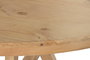 DKD Home Decor Toscana Mesa Redonda Comedor Natural Madera Maciza 150 x 76 x 150 cm