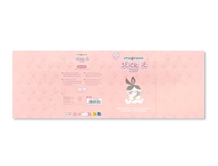 Imaginovo Notas Adhesivas Stick It! Notebook 20 Notas Adhesivas Conejito Tamaños Surtidos Imaginovo Notas Adhesivas Stick It! Notebook 20 Notas Adhesivas Conejito Tamaños Surtidos