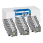 G&G Pack de 20 Cintas de Etiquetas 12 mm x 8 m Negro sobre Blanco compatible con Brother TZe-231