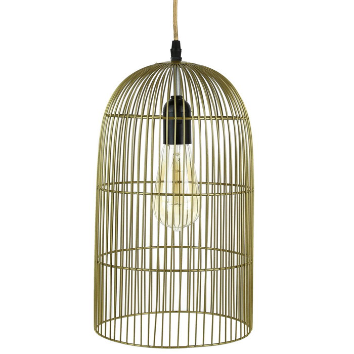 Home Deco Light Lámpara Colgante Jaula Champán Decoración Hogar Moderna 20 cm Home Deco Light Lámpara Colgante Jaula Champán Decoración Hogar Moderna 20 cm