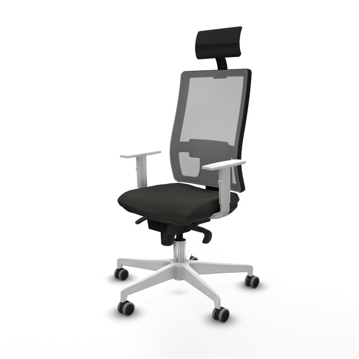 PIQUERAS Y CRESPO Silla de oficina Horna con mecanismo Sincro, Negro y Gris PIQUERAS Y CRESPO Silla de oficina Horna con mecanismo Sincro, Negro y Gris