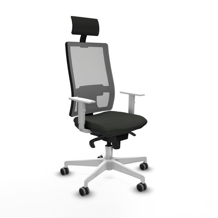 PIQUERAS Y CRESPO Silla de oficina Horna con mecanismo Sincro, Negro y Gris PIQUERAS Y CRESPO Silla de oficina Horna con mecanismo Sincro, Negro y Gris