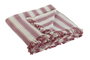 DKD Home Decor Plaid Rosa Crudo 260 x 230 cm (2 Unidades) Algodón Reciclado/Poliéster Hecho a Mano Multiusos