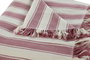 DKD Home Decor Plaid Rosa Crudo 260 x 230 cm (2 Unidades) Algodón Reciclado/Poliéster Hecho a Mano Multiusos