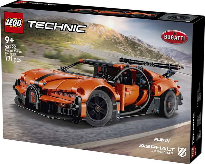 Lego Technic 42151 Juego de Construcción Hipercoche Bugatti Chiron Pur Sport, para +6 Años