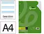 Liderpapel Recambio A4 100 Hojas 75gr Pauta 5 2.5mm Con Margen 4 Taladros