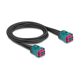 DeLOCK 90342 Cable HDMTD Z quad Hembra a HDMTD Z quad Hembra, 1m, IP67, Negro