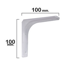 WOLFPACK LINEA PROFESIONAL Palomilla Reforzada Blanca 100x100 mm