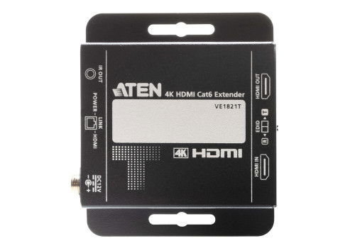 Aten Extensor HDMI 4K Ultra HD con Latencia Cero hasta 40 metros sobre Cable Cat 6, Tecnología PoC, Puerto HDMI Local, VE1821-AT-G