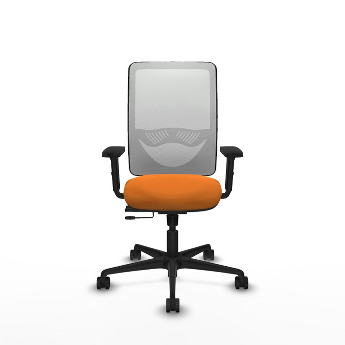 PIQUERAS Y CRESPO Silla de oficina Zulema Naranja y Blanco PIQUERAS Y CRESPO Silla de oficina Zulema Naranja y Blanco