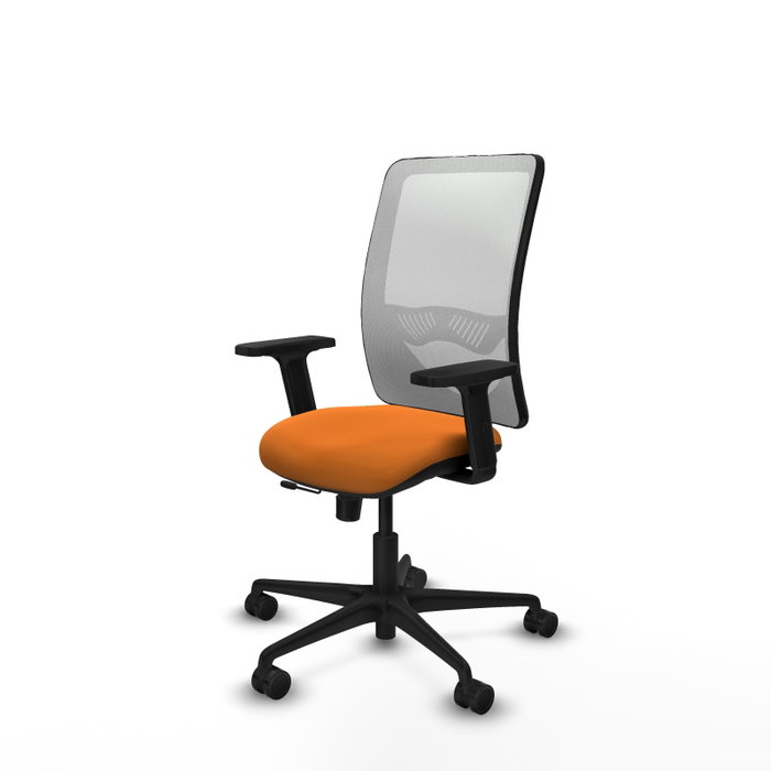 PIQUERAS Y CRESPO Silla de oficina Zulema Naranja y Blanco PIQUERAS Y CRESPO Silla de oficina Zulema Naranja y Blanco