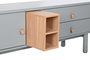 DKD Home Decor Mueble TV Urban Gris MDF y PU 140 x 55 x 40 cm