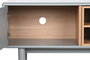 DKD Home Decor Mueble TV Urban Gris MDF y PU 140 x 55 x 40 cm