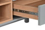 DKD Home Decor Mueble TV Urban Gris MDF y PU 140 x 55 x 40 cm
